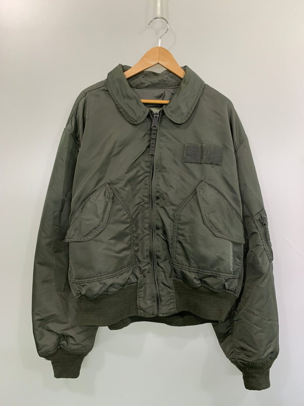 【現状渡し品】【メンズ】 ALPHA INDUSTRIES アルファ インダストリーズ 90S CWU-45 FLIGHT JACKET DLA5795210 1990年代 フライトジャケット メンズ アウター 145-260618-KS-17-min サイズ：XXL カラー：カーキグリーン 万代Net店