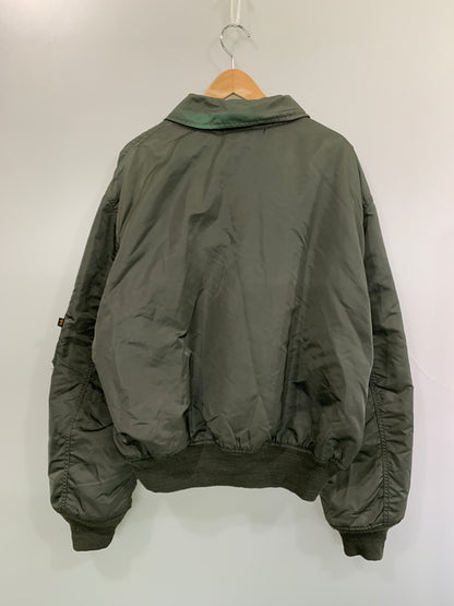 【現状渡し品】【メンズ】 ALPHA INDUSTRIES アルファ インダストリーズ 90S CWU-45 FLIGHT JACKET DLA5795210 1990年代 フライトジャケット メンズ アウター 145-260618-KS-17-min サイズ：XXL カラー：カーキグリーン 万代Net店