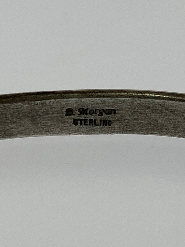 【中古品】【メンズ/レディース】 B.MORGAN ブルース・モーガン STERLING SILVER BANGLE スターリングシルバー バングル アクセサリー ブレスレット ナバホ 191-260524-em-48-min カラー：シルバー 万代Net店