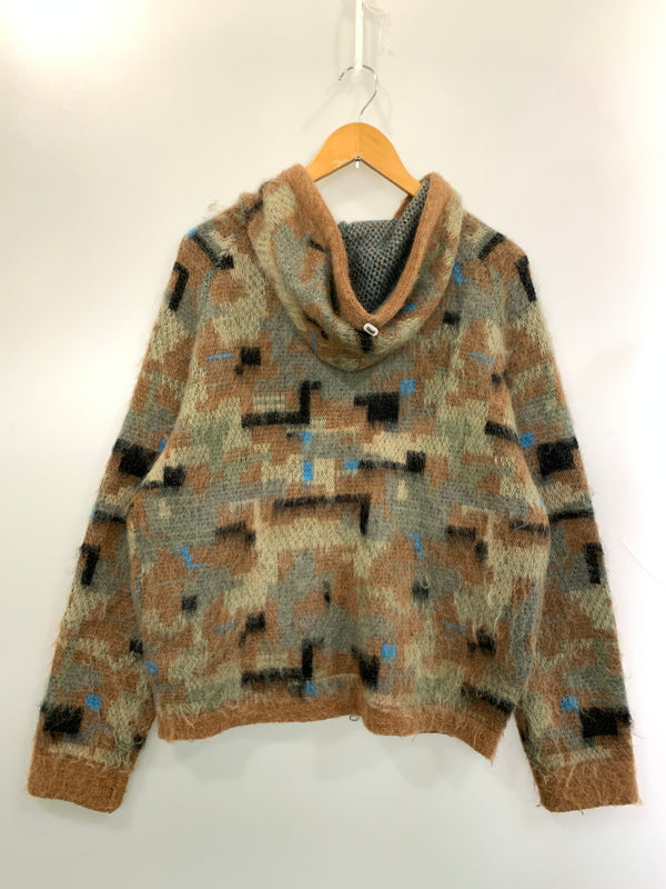 【中古品】【メンズ】 F.A.F エフエーエフ MOHAIR HOODIE 3341302 モヘア フーディ トップス フルジップ パーカー 142-260526-jt-13-min サイズ：1 カラー：ブラウン系 万代Net店