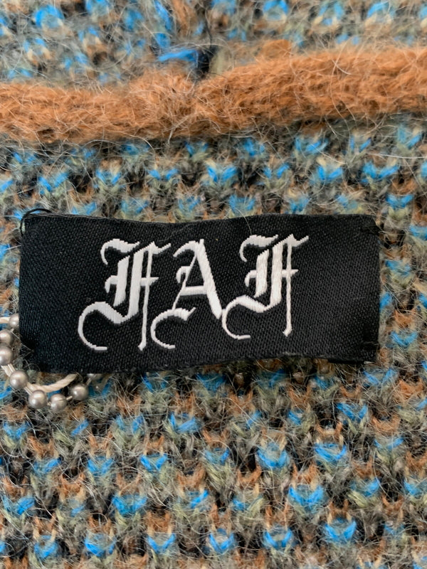【中古品】【メンズ】 F.A.F エフエーエフ MOHAIR HOODIE 3341302 モヘア フーディ トップス フルジップ パーカー 142-260526-jt-13-min サイズ：1 カラー：ブラウン系 万代Net店