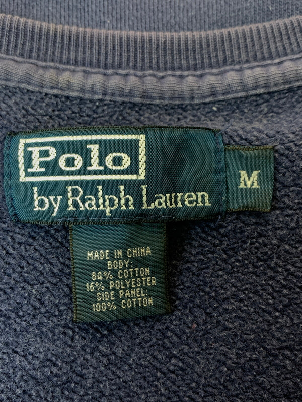 【中古品】【メンズ】 POLO RALPH LAUREN ポロラルフローレン 90S PONY LOGO SWEATSHIRT スウェット トレーナー 146-260531-AS-20-min サイズ：M カラー：ネイビー 万代Net店