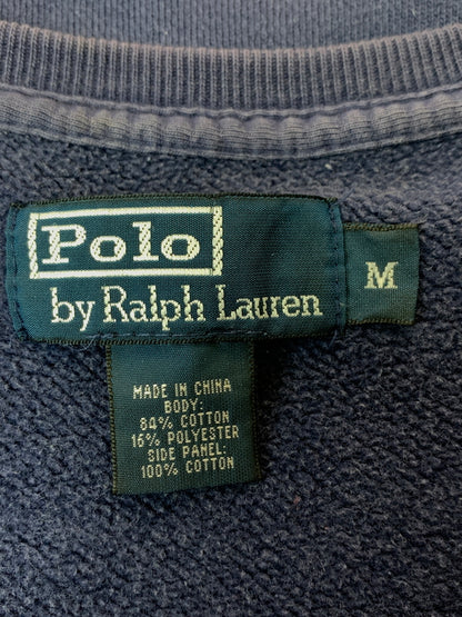 【中古品】【メンズ】 POLO RALPH LAUREN ポロラルフローレン 90S PONY LOGO SWEATSHIRT スウェット トレーナー 146-260531-AS-20-min サイズ：M カラー：ネイビー 万代Net店