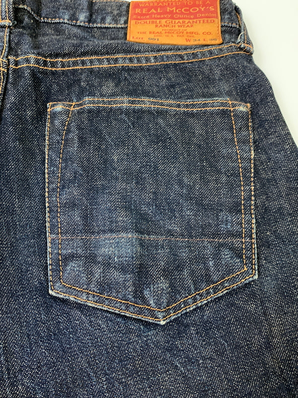 【中古品】【メンズ】 THE REAL MCCOY'S ザリアルマッコイズ LOT.001 DENIM PANTS デニムパンツ ボトムス 156-260531-AS-3-min サイズ：W34L36 カラー：インディゴ 万代Net店