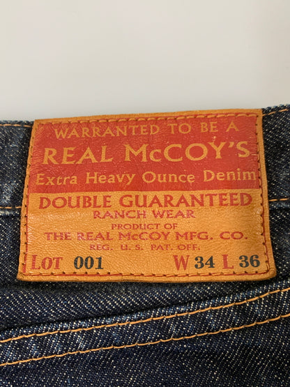 【中古品】【メンズ】 THE REAL MCCOY'S ザリアルマッコイズ LOT.001 DENIM PANTS デニムパンツ ボトムス 156-260531-AS-3-min サイズ：W34L36 カラー：インディゴ 万代Net店