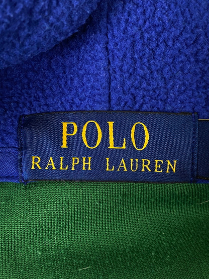 【中古品】【メンズ】 POLO RALPH LAUREN ポロ・ラルフローレン FLEECE HOODED フリース パーカー フーディー 147-260613-kt-05-min サイズ：XL カラー：グリーン/ブルー 万代Net店
