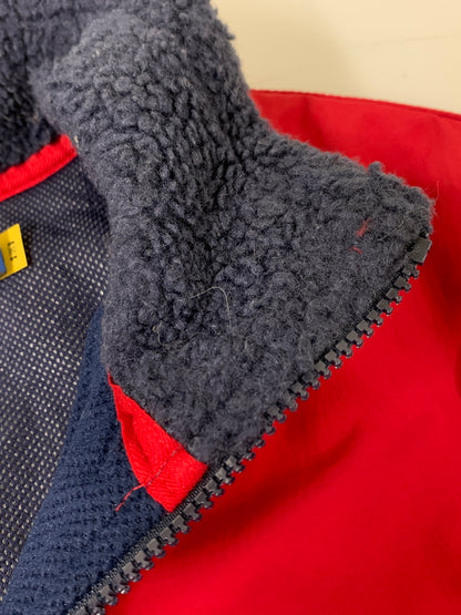【中古品】【メンズ】 POLO RALPH LAUREN ポロ・ラルフローレン ウィンドブロッキング ハイブリッドジャケット メンズ アウター フリース 147-260612-em-36-min サイズ：XL カラー：レッド/ネイビー 万代Net店