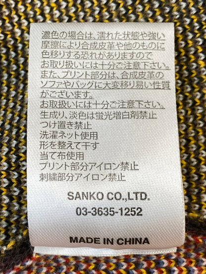 【中古品】【メンズ】 GO SLOW ゴー スロウ キリンIMPACT インパクト うどん ジャガードニットセーター 386106 トップス ニット 144-260922-hu-26-min サイズ：5 カラー：ブラウン 万代Net店