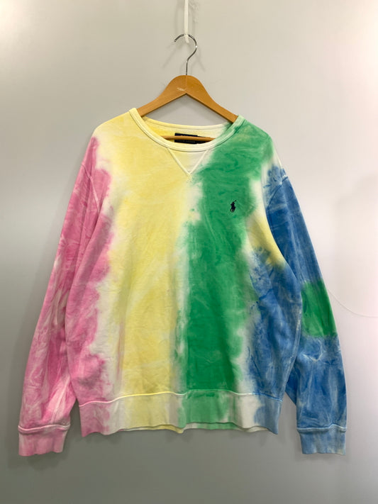 【中古品】【メンズ】 POLO RALPH LAUREN ポロラルフローレン タイダイスウェット トレーナー 147-260531-AS-21-min サイズ：L カラー：マルチカラー 万代Net店