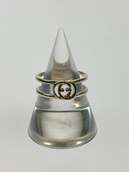 【中古品】【メンズ/レディース】 GUCCI グッチ インターロッキングG リング 指輪 アクセサリー 182-260527-yn-14-min サイズ：11 カラー：シルバー 万代Net店