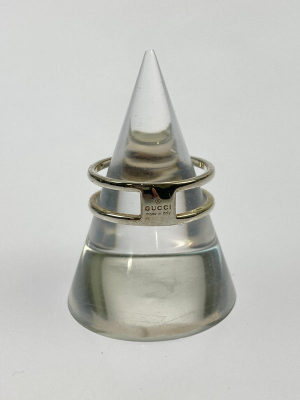 【中古品】【メンズ/レディース】 GUCCI グッチ インターロッキングG リング 指輪 アクセサリー 182-260527-yn-14-min サイズ：11 カラー：シルバー 万代Net店