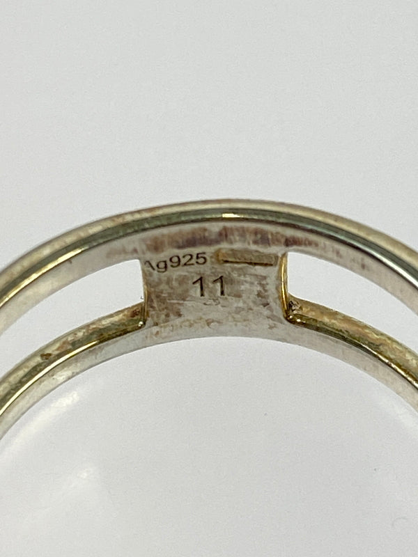 【中古品】【メンズ/レディース】 GUCCI グッチ インターロッキングG リング 指輪 アクセサリー 182-260527-yn-14-min サイズ：11 カラー：シルバー 万代Net店