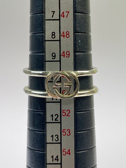 【中古品】【メンズ/レディース】 GUCCI グッチ インターロッキングG リング 指輪 アクセサリー 182-260527-yn-14-min サイズ：11 カラー：シルバー 万代Net店
