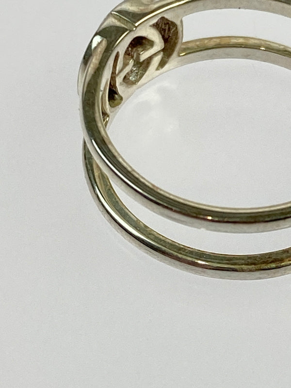 【中古品】【メンズ/レディース】 GUCCI グッチ インターロッキングG リング 指輪 アクセサリー 182-260527-yn-14-min サイズ：11 カラー：シルバー 万代Net店