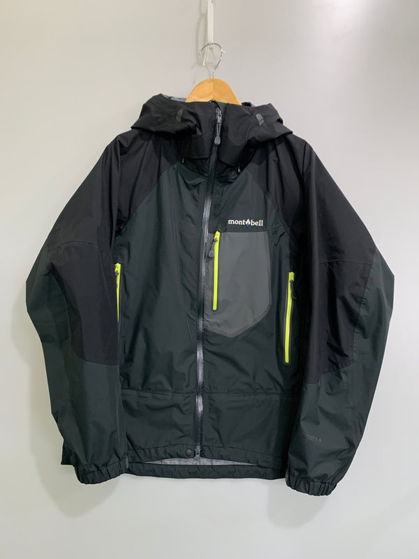【中古品】【メンズ】 MONT-BELL モンベル 1102439 GORE-TEX ダイナアクションパーカ アウター 144-260604-AS-54-min サイズ：L カラー：ブラック/ライムグリーン 万代Net店