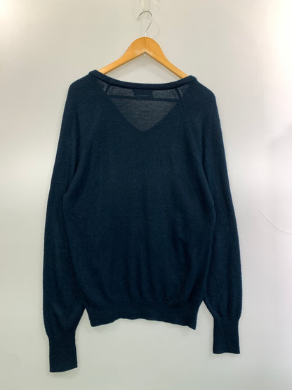 【中古品】【メンズ】 CHRISTIAN DIOR クリスチャンディオール 80S 90S USA製 Vネックニット ヴィンテージ 146-260531-AS-25-min サイズ：L カラー：ネイビー 万代Net店