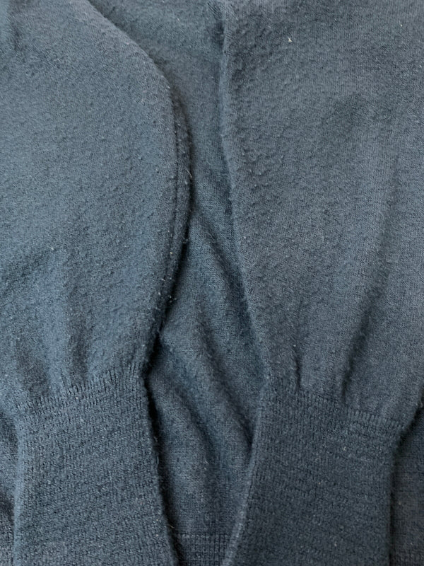 【中古品】【メンズ】 CHRISTIAN DIOR クリスチャンディオール 80S 90S USA製 Vネックニット ヴィンテージ 146-260531-AS-25-min サイズ：L カラー：ネイビー 万代Net店