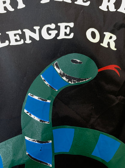 【中古品】【メンズ】 CHALLENGER チャレンジャー 25 SNAKE COACH JACKET スネーク コーチジャケット アウター 142-260526-jt-04-min サイズ：L カラー：ブラック 万代Net店
