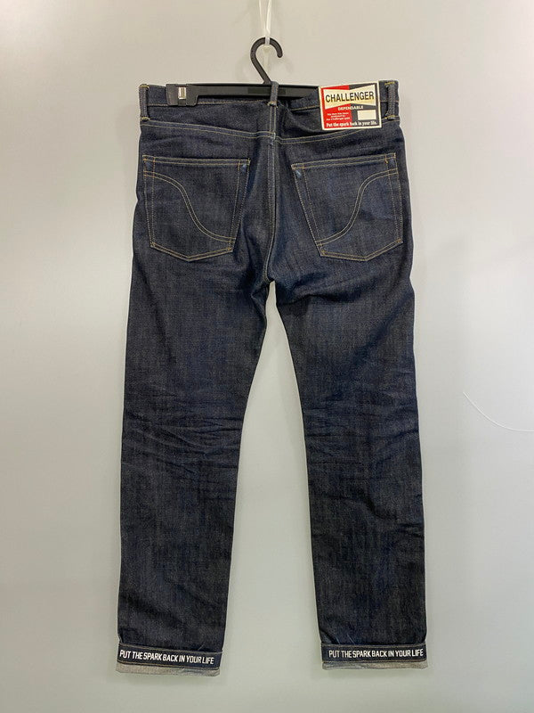 【中古品】【メンズ】 CHALLENGER チャレンジャー NARROW DENIM PANTS CLG-PT015-003 ナローデニムパンツ ジーンズ 153-260606-kt-01-min サイズ：L カラー：インディゴ 万代Net店