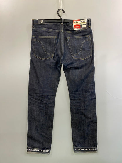 【中古品】【メンズ】 CHALLENGER チャレンジャー NARROW DENIM PANTS CLG-PT015-003 ナローデニムパンツ ジーンズ 153-260606-kt-01-min サイズ：L カラー：インディゴ 万代Net店