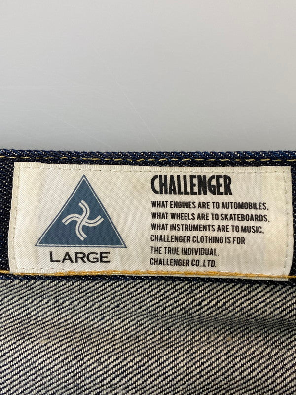 【中古品】【メンズ】 CHALLENGER チャレンジャー NARROW DENIM PANTS CLG-PT015-003 ナローデニムパンツ ジーンズ 153-260606-kt-01-min サイズ：L カラー：インディゴ 万代Net店