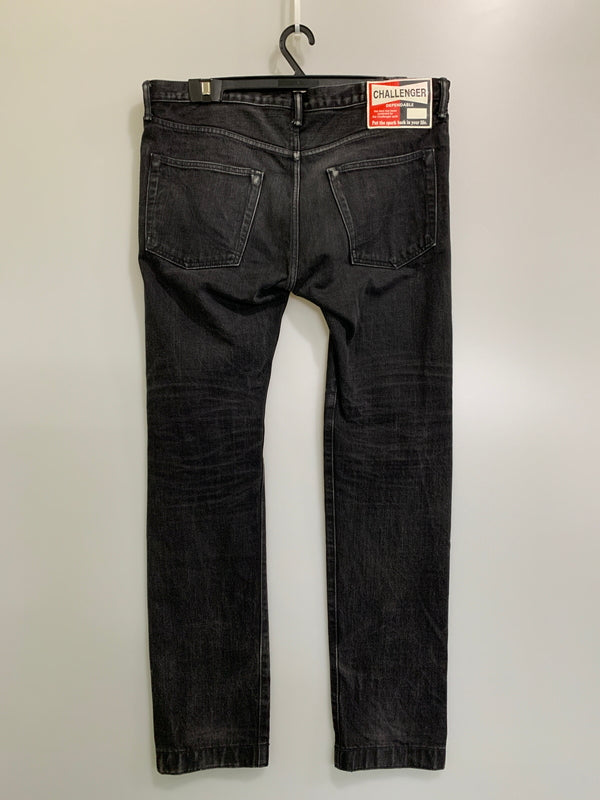 【中古品】【メンズ】 CHALLENGER チャレンジャー CLG-PT015-005 NARROW BLACK DENIM PANTS デニムパンツ ボトムス 153-260531-AS-4-min サイズ：XL カラー：ブラック 万代Net店