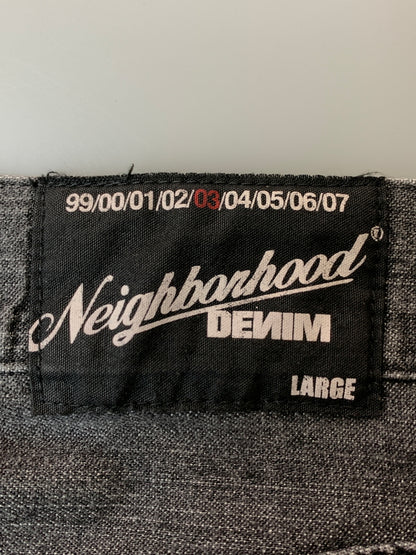 【中古品】【メンズ】 NEIGHBORHOOD ネイバーフッド DCNH-PT-13 00'S DOUBLE KNEE PAINTER PANTS ペインターパンツ デニムパンツ ボトムス 153-260531-AS-10-min サイズ：L カラー：ブラック 万代Net店