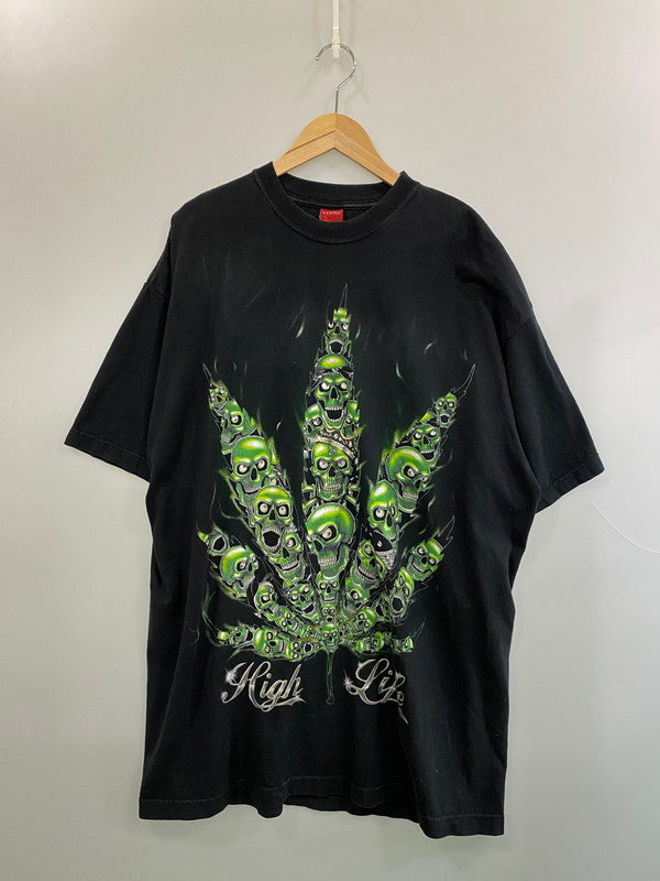 【中古品】【メンズ】 EKUR エクール HIGH LIFE SKULL SS TEE ハイライフスカル ショートスリーブ 半袖Tシャツ 146-260605-kt-08-min サイズ：2XL カラー：ブラック 万代Net店