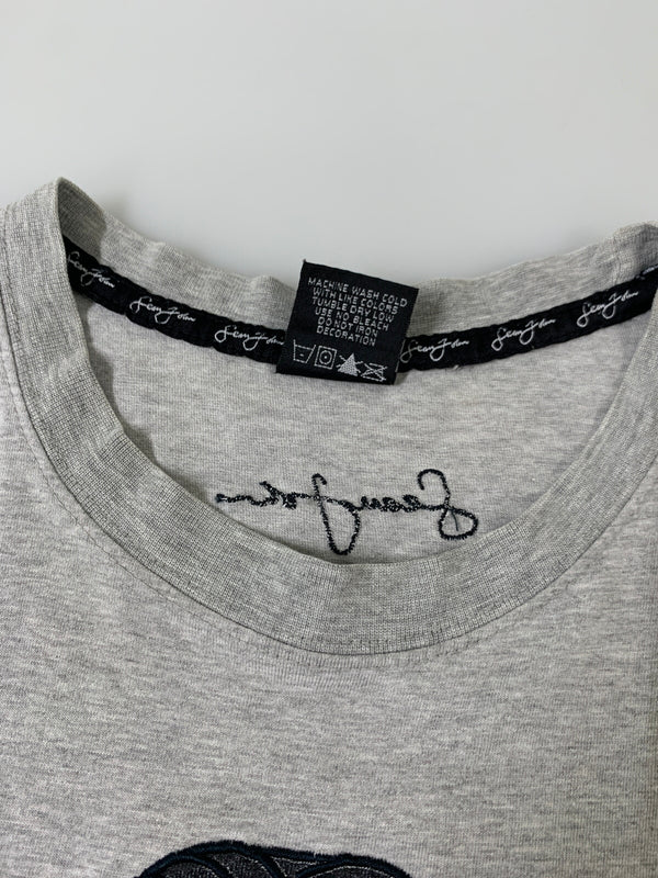 【中古品】【メンズ】 SEAN JOHN ショーンジョン S/S TEE ショートスリーブTシャツ 半袖Tシャツ トップス 146-260602-yn-03-min サイズ：XL カラー：グレー 万代Net店
