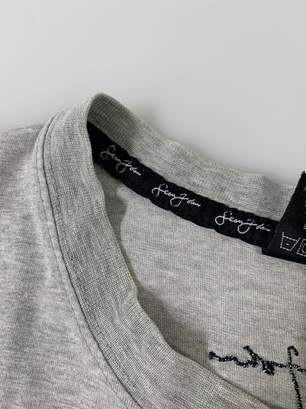 【中古品】【メンズ】 SEAN JOHN ショーンジョン S/S TEE ショートスリーブTシャツ 半袖Tシャツ トップス 146-260602-yn-03-min サイズ：XL カラー：グレー 万代Net店