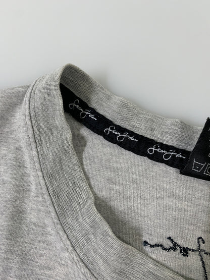 【中古品】【メンズ】 SEAN JOHN ショーンジョン S/S TEE ショートスリーブTシャツ 半袖Tシャツ トップス 146-260602-yn-03-min サイズ：XL カラー：グレー 万代Net店