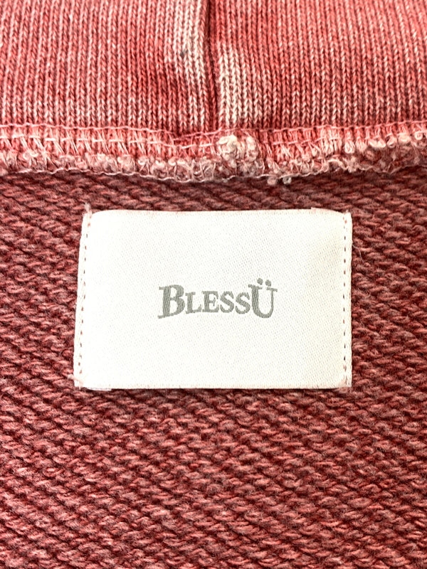 【中古品】【メンズ】 BLESS U ブレス ユー PIGMENT ZIP HOODIE BU0063 ピグメント ジップ フーディ トップス パーカー 142-260526-jt-10-min サイズ：M カラー：ピンクレッド 万代Net店