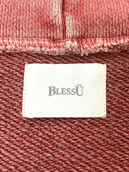 【中古品】【メンズ】 BLESS U ブレス ユー PIGMENT ZIP HOODIE BU0063 ピグメント ジップ フーディ トップス パーカー 142-260526-jt-10-min サイズ：M カラー：ピンクレッド 万代Net店