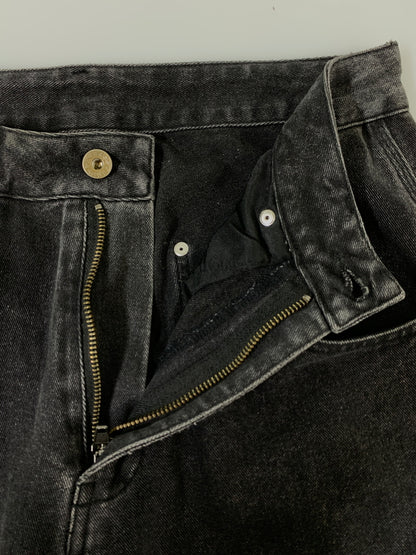 【現状渡し品】【メンズ】 ANITMID アンチミッド ダブルニー ブラックデニム メンズ ボトムス ジーンズ ジーパン 153-260612-em-52-min サイズ：M カラー：インディゴブラック 万代Net店