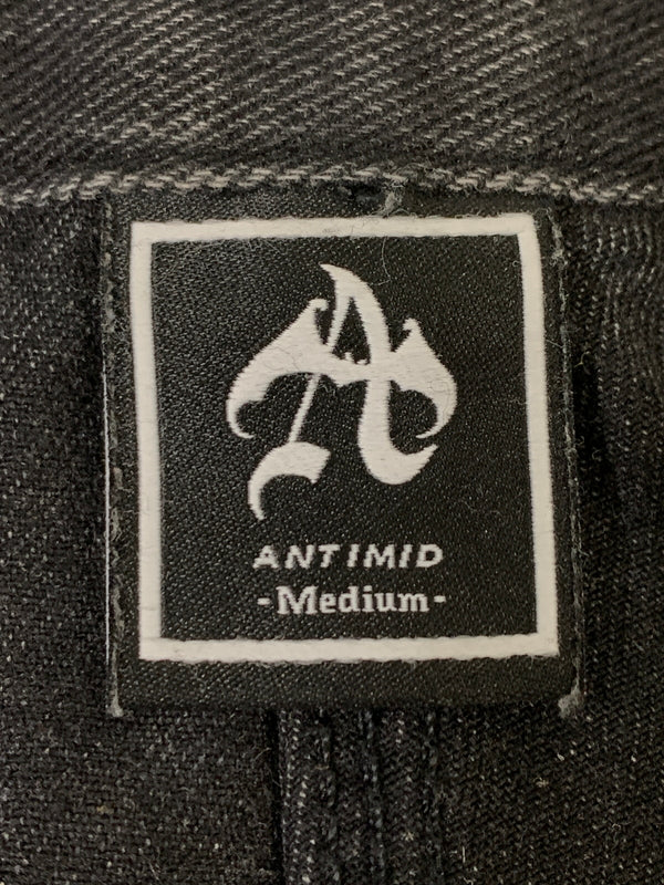 【現状渡し品】【メンズ】 ANITMID アンチミッド ダブルニー ブラックデニム メンズ ボトムス ジーンズ ジーパン 153-260612-em-52-min サイズ：M カラー：インディゴブラック 万代Net店