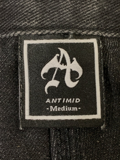 【現状渡し品】【メンズ】 ANITMID アンチミッド ダブルニー ブラックデニム メンズ ボトムス ジーンズ ジーパン 153-260612-em-52-min サイズ：M カラー：インディゴブラック 万代Net店