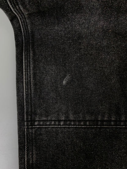 【現状渡し品】【メンズ】 ANITMID アンチミッド ダブルニー ブラックデニム メンズ ボトムス ジーンズ ジーパン 153-260612-em-52-min サイズ：M カラー：インディゴブラック 万代Net店