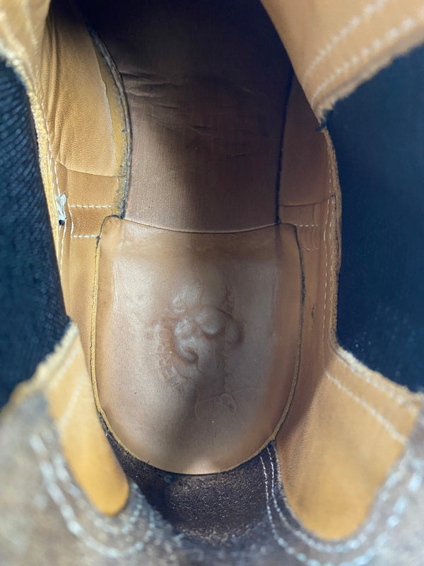 【中古品】【メンズ】 ZERROW'S ゼローズ SIDE GORE BOOTS サイドゴアブーツ 靴 164-260527-yn-12-min サイズ：7 1/2 E カラー：ブラック 万代Net店