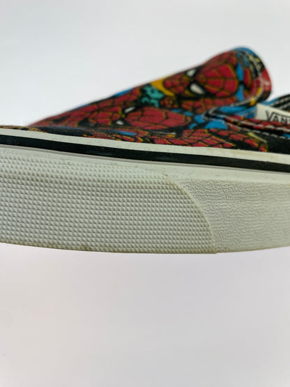 【中古品】【メンズ】 VANS ヴァンズ × MARVEL SPIDER-MAN SLIP-ON スパイダーマン スリッポン スニーカー 靴 163-260527-yn-07-min サイズ：27.0cm カラー：レッド 万代Net店