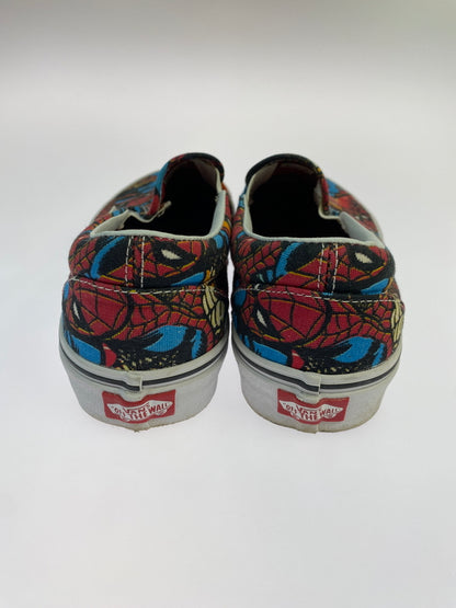 【中古品】【メンズ】 VANS ヴァンズ × MARVEL SPIDER-MAN SLIP-ON スパイダーマン スリッポン スニーカー 靴 163-260527-yn-07-min サイズ：27.0cm カラー：レッド 万代Net店