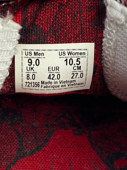 【中古品】【メンズ】 VANS ヴァンズ × MARVEL SPIDER-MAN SLIP-ON スパイダーマン スリッポン スニーカー 靴 163-260527-yn-07-min サイズ：27.0cm カラー：レッド 万代Net店