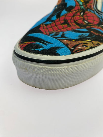 【中古品】【メンズ】 VANS ヴァンズ × MARVEL SPIDER-MAN SLIP-ON スパイダーマン スリッポン スニーカー 靴 163-260527-yn-07-min サイズ：27.0cm カラー：レッド 万代Net店