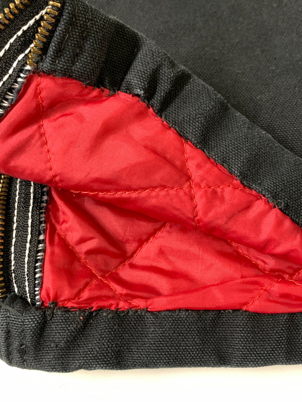 【中古品】【メンズ】 CARHARTT カーハート QUILTING OVERALL R38 BLK キルティング オーバーオール メンズ つなぎ サロペット オールインワン ジャンプスーツ 157-260612-em-50-min サイズ：38×28 カラー：ブラック 万代Net店