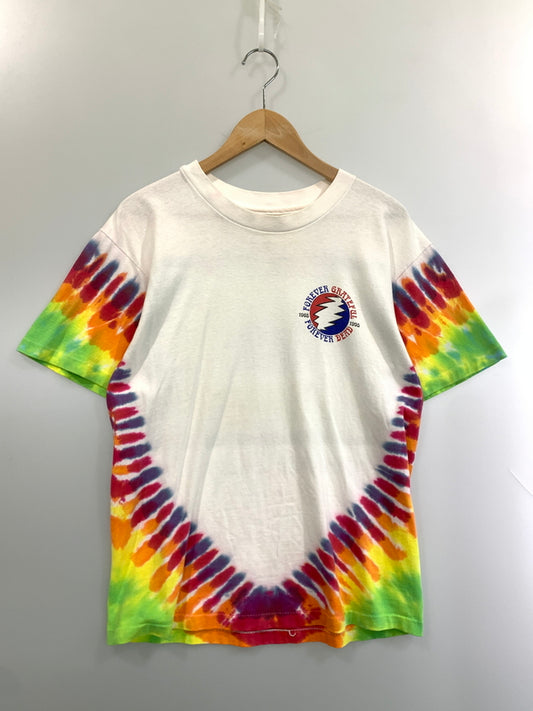 【中古品】【メンズ】 GREATFUL DEAD グレイトフル デッド 90S FOREVER PLAYIN TEE 90年代 プリント Tシャツ トップス 146-260526-jt-03-min サイズ：M カラー：ホワイト/マルチカラー 万代Net店