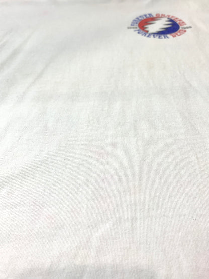 【中古品】【メンズ】 GREATFUL DEAD グレイトフル デッド 90S FOREVER PLAYIN TEE 90年代 プリント Tシャツ トップス 146-260526-jt-03-min サイズ：M カラー：ホワイト/マルチカラー 万代Net店