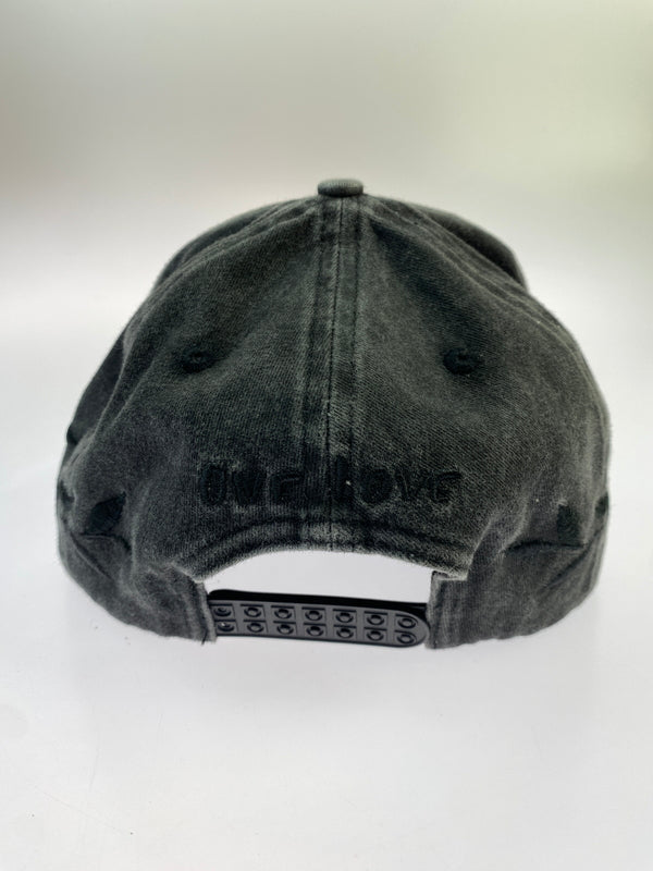 【中古品】【メンズ】 CHILLIN チリン CRASH DENIM SNAPBACK CAP クラッシュ デニム スナップバック キャップ 帽子 185-260530-KS-07-min サイズ：F カラー：ブラック 万代Net店