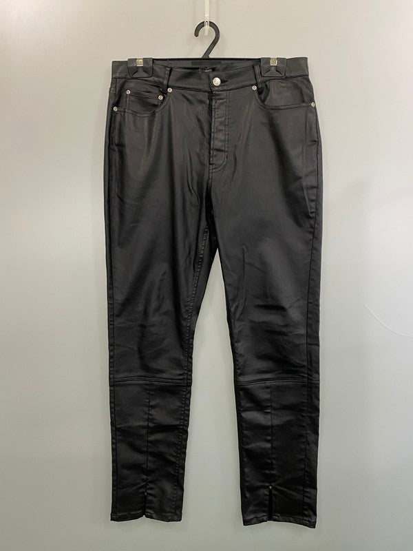 【中古品】【メンズ】 WANNA ワナ PU LEATHER PANTS 合成皮革 レザーパンツ ボトムス 合皮 153-260606-kt-02-min サイズ：1 カラー：ブラック 万代Net店