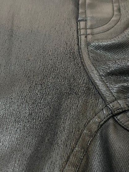 【中古品】【メンズ】 WANNA ワナ PU LEATHER PANTS 合成皮革 レザーパンツ ボトムス 合皮 153-260606-kt-02-min サイズ：1 カラー：ブラック 万代Net店