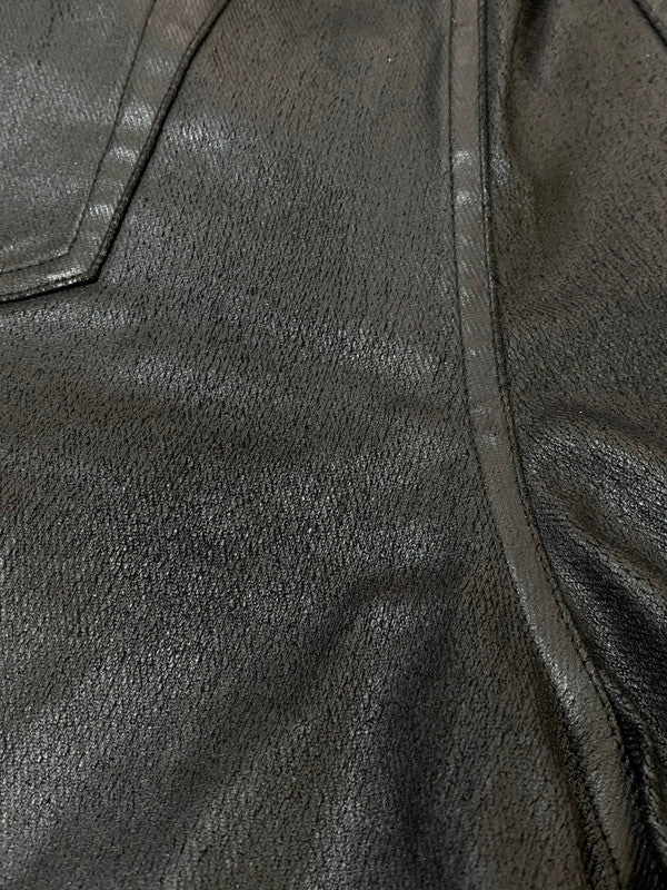 【中古品】【メンズ】 WANNA ワナ PU LEATHER PANTS 合成皮革 レザーパンツ ボトムス 合皮 153-260606-kt-02-min サイズ：1 カラー：ブラック 万代Net店