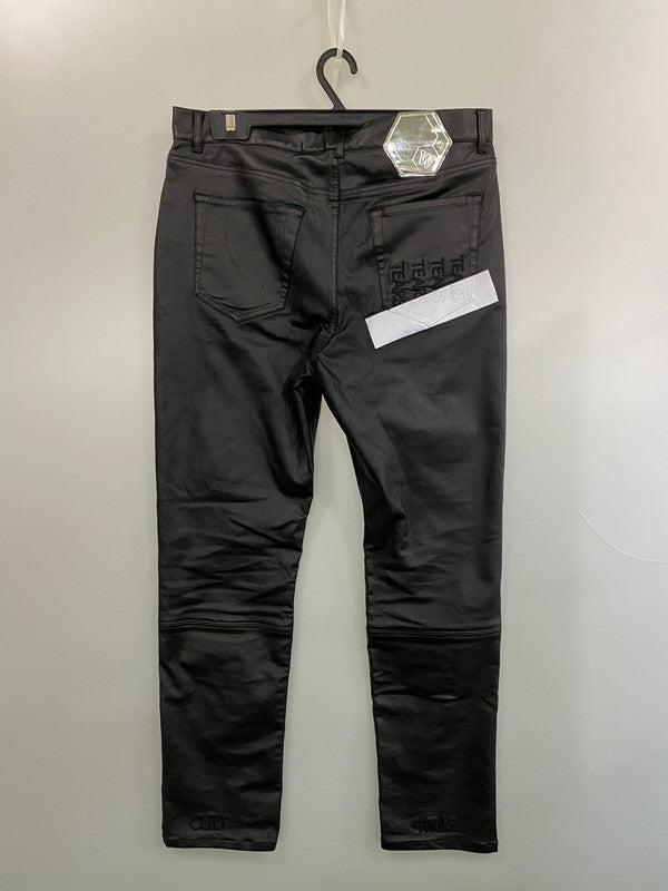 【中古品】【メンズ】 WANNA ワナ PU LEATHER PANTS 合成皮革 レザーパンツ ボトムス 合皮 153-260606-kt-02-min サイズ：1 カラー：ブラック 万代Net店